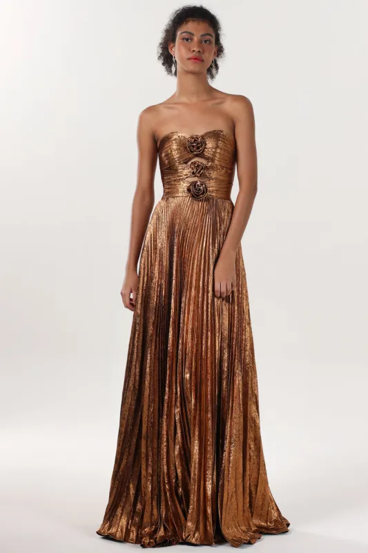 A-Line Maxi Metallic Formal Dress CS0656 sold by Cocomelody