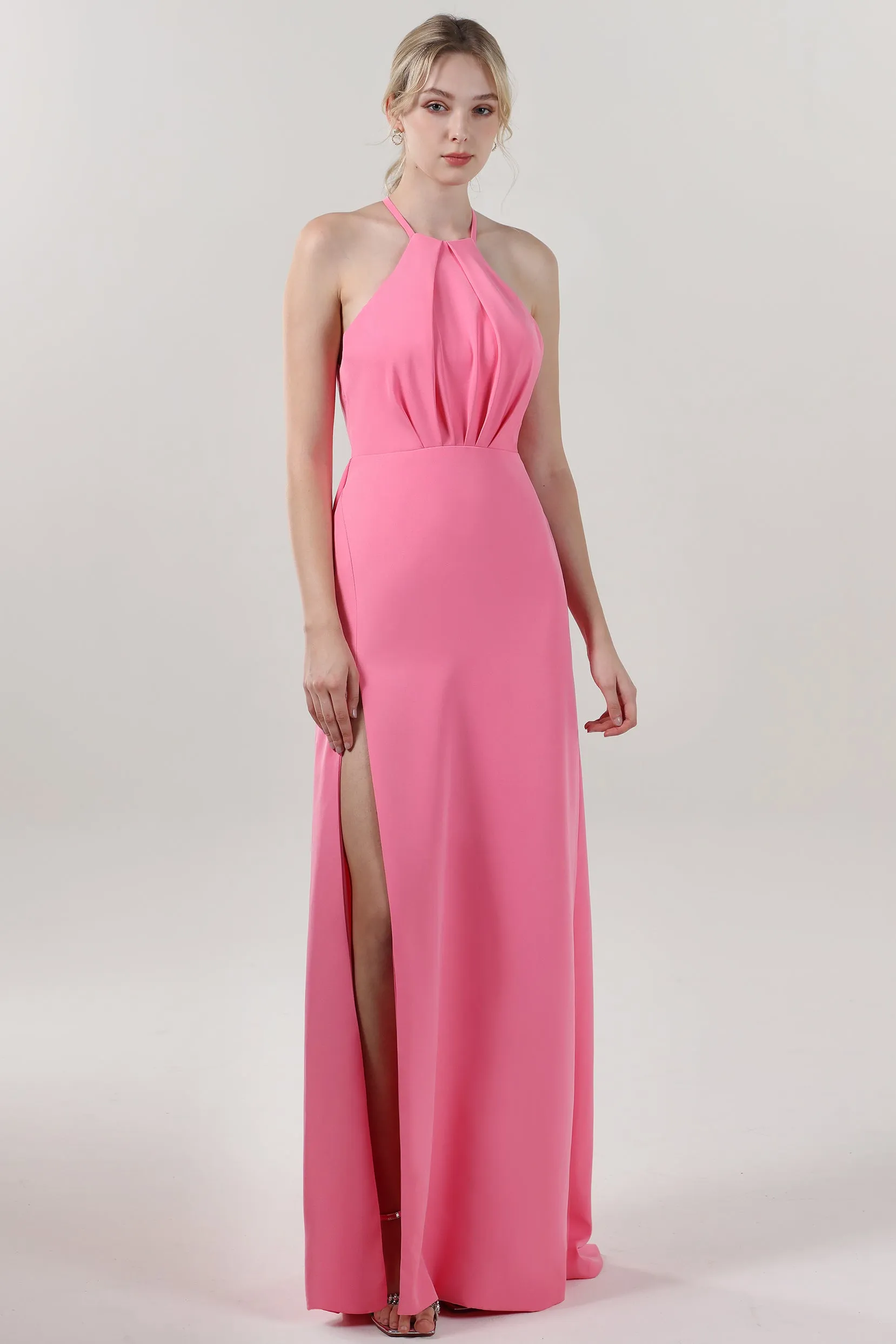 Sheath-Column Maxi Stretch Crepe Formal Dress CS0597 sold by Cocomelody