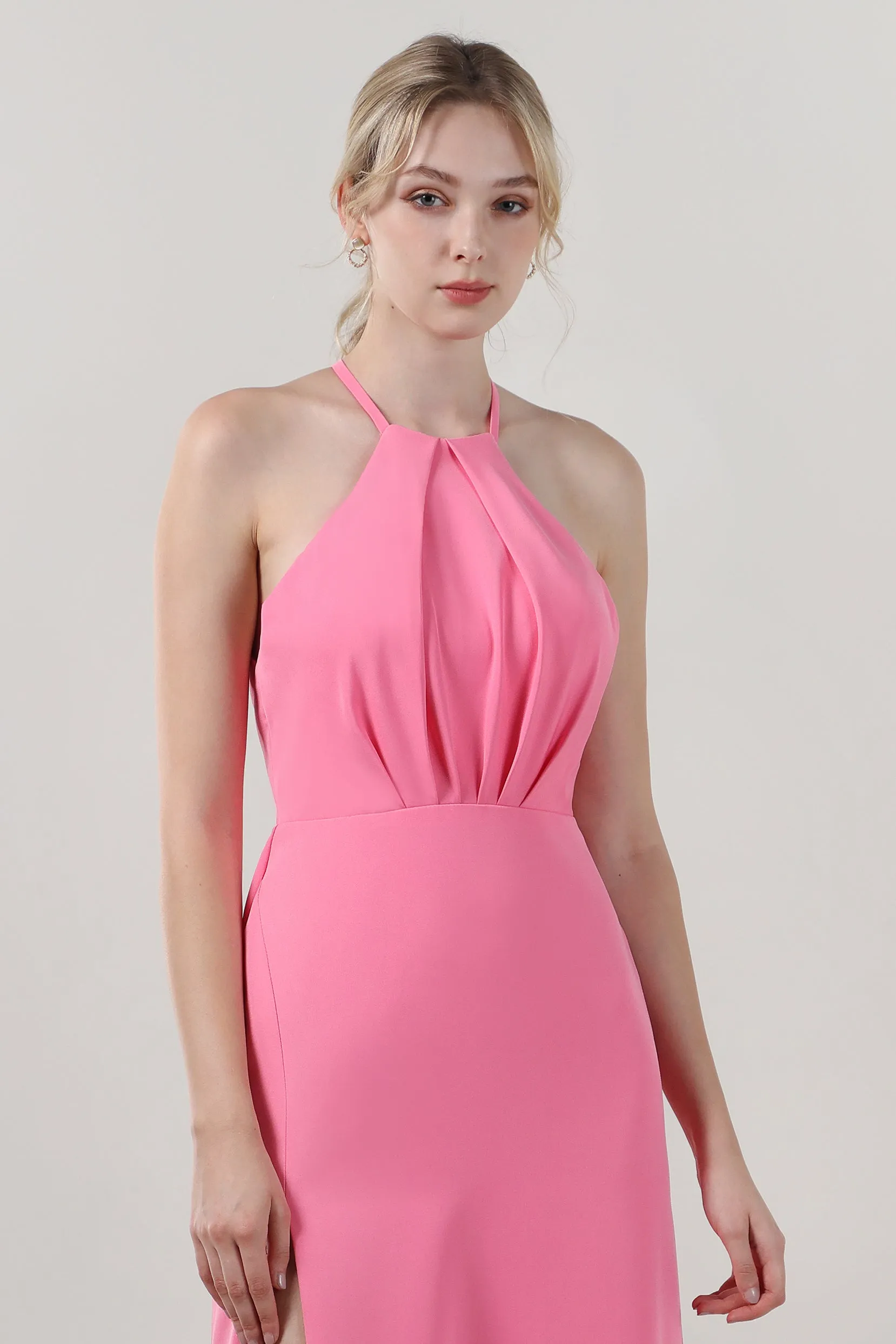 Sheath-Column Maxi Stretch Crepe Formal Dress CS0597 sold by Cocomelody product image thumbnail 5