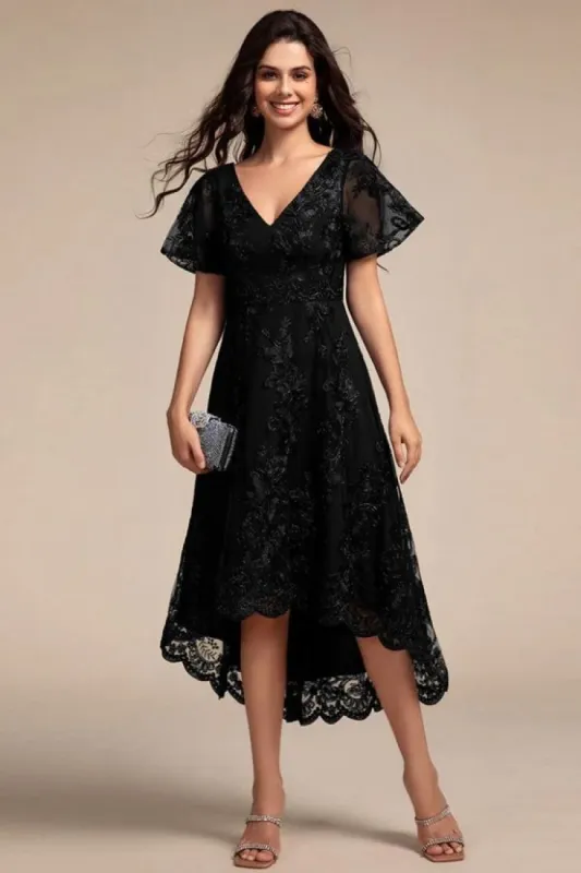 A-Line Midi Lace Dress CG0268 sold by Cocomelody