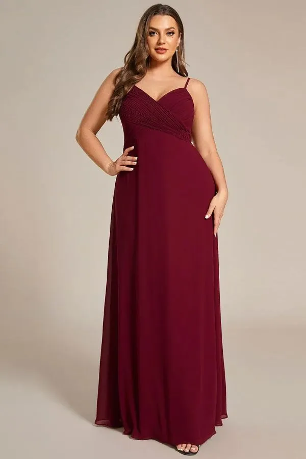 A-Line Maxi Chiffon Dress CS0690 sold by Cocomelody product image thumbnail 5