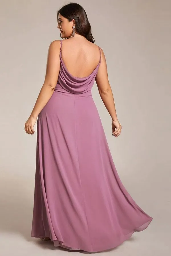 A-Line Maxi Chiffon Dress CS0690 sold by Cocomelody product image thumbnail 2