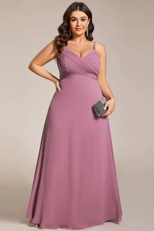 A-Line Maxi Chiffon Dress CS0690 sold by Cocomelody