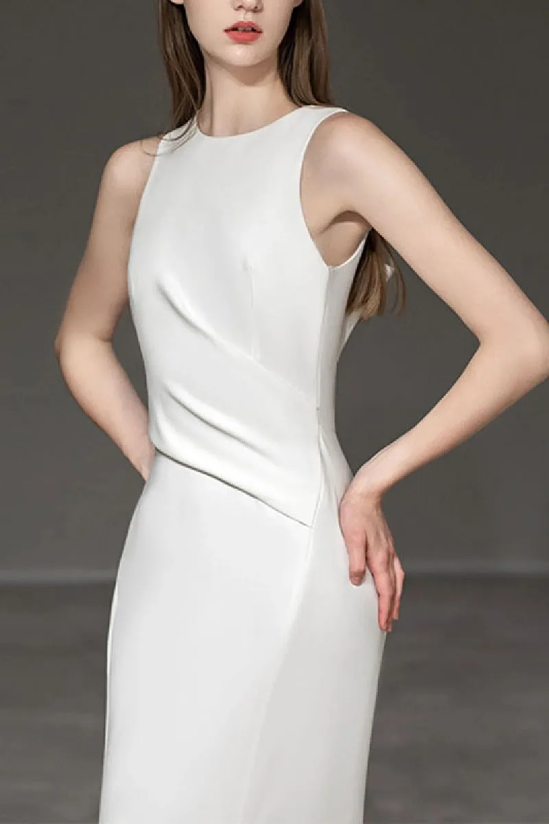 Trumpet-Mermaid Sweep-Brush Train Satin Wedding Dress 709458498838 sold by Cocomelody product image thumbnail 4