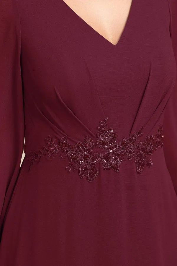 A-Line Midi Chiffon Dress CS0686 sold by Cocomelody product image thumbnail 4