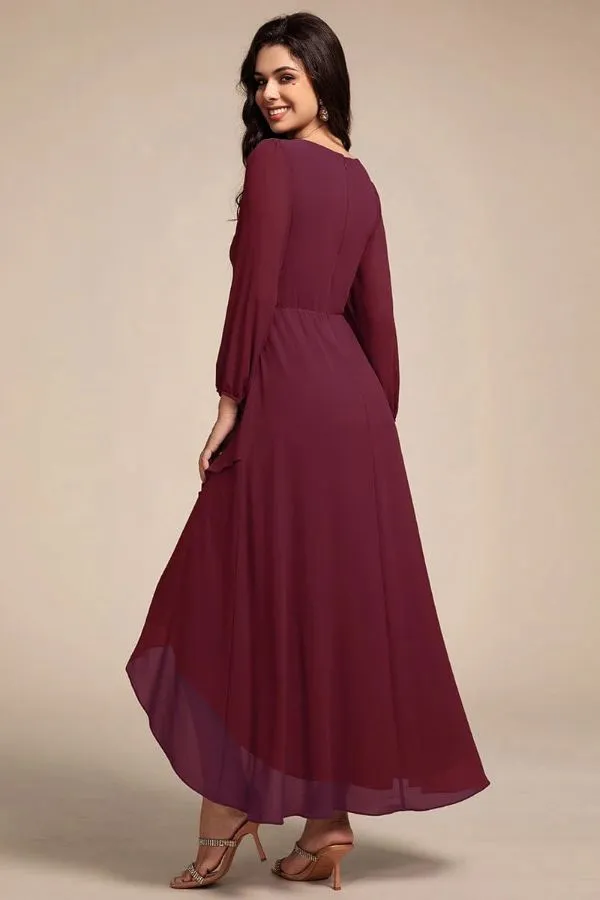 A-Line Midi Chiffon Dress CS0686 sold by Cocomelody product image thumbnail 2