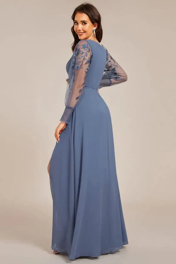 A-Line Maxi Chiffon Dress CS0685 sold by Cocomelody product image thumbnail 2