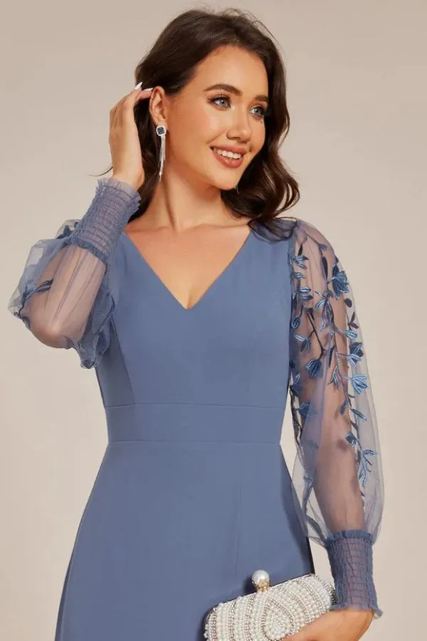 A-Line Maxi Chiffon Dress CS0685 sold by Cocomelody product image thumbnail 3