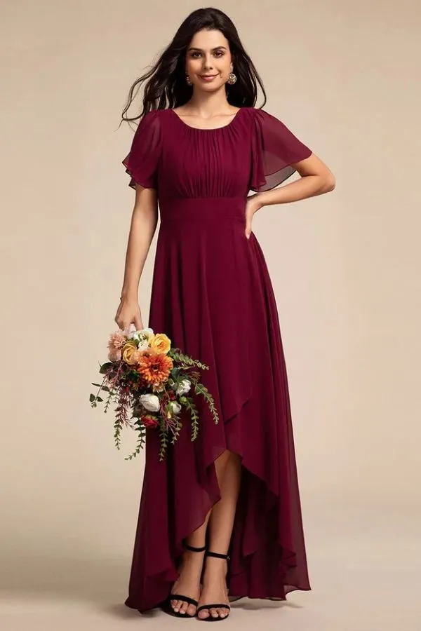 Asymmetrical Maxi Chiffon Dress CS0684 sold by Cocomelody product image thumbnail 3