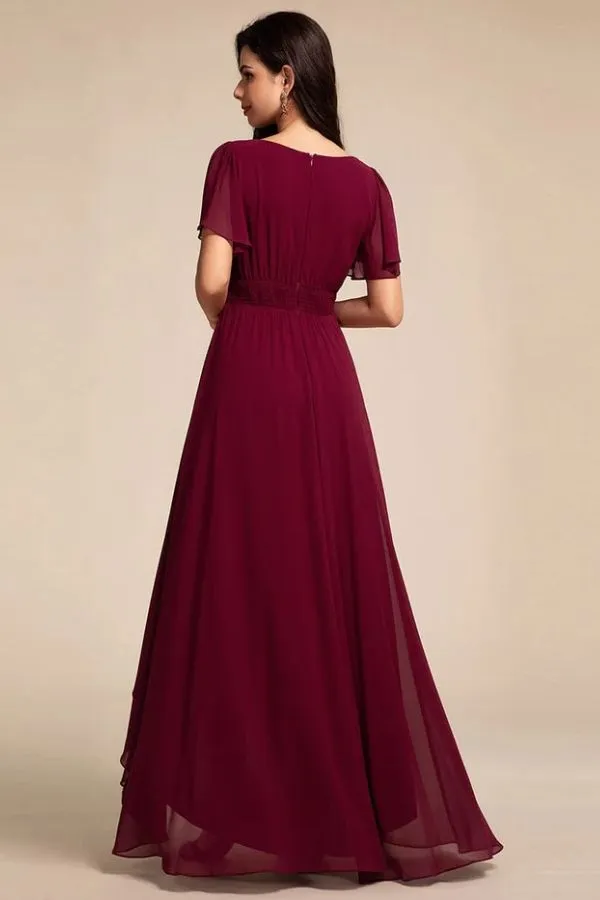 Asymmetrical Maxi Chiffon Dress CS0684 sold by Cocomelody product image thumbnail 4