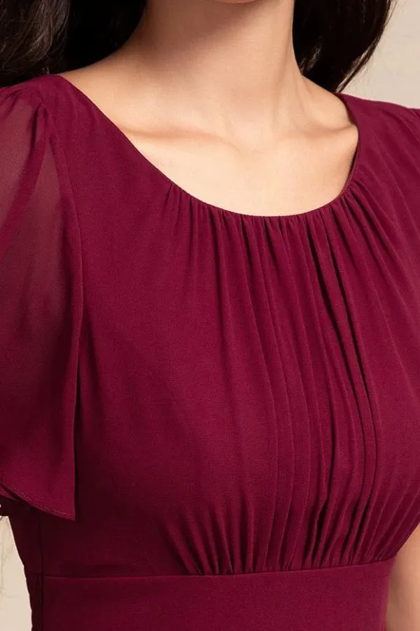 Asymmetrical Maxi Chiffon Dress CS0684 sold by Cocomelody product image thumbnail 5