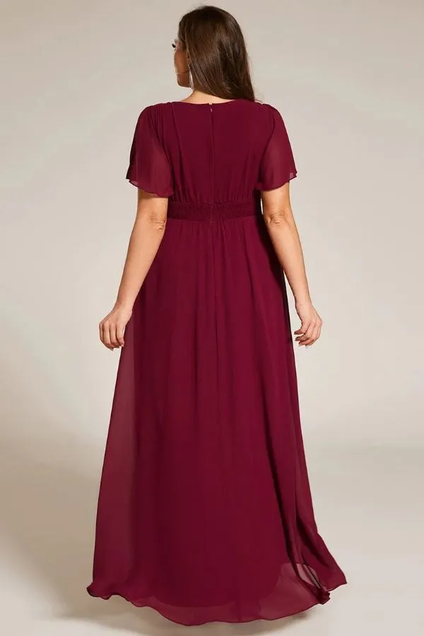 Asymmetrical Maxi Chiffon Dress CS0684 sold by Cocomelody product image thumbnail 2