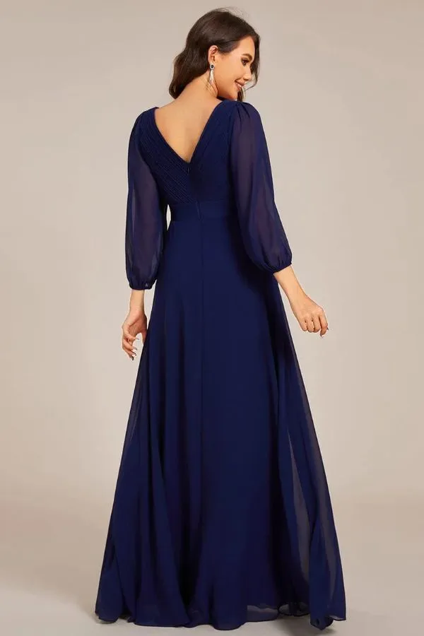 A-Line Maxi Chiffon Dress CS0683 sold by Cocomelody product image thumbnail 2