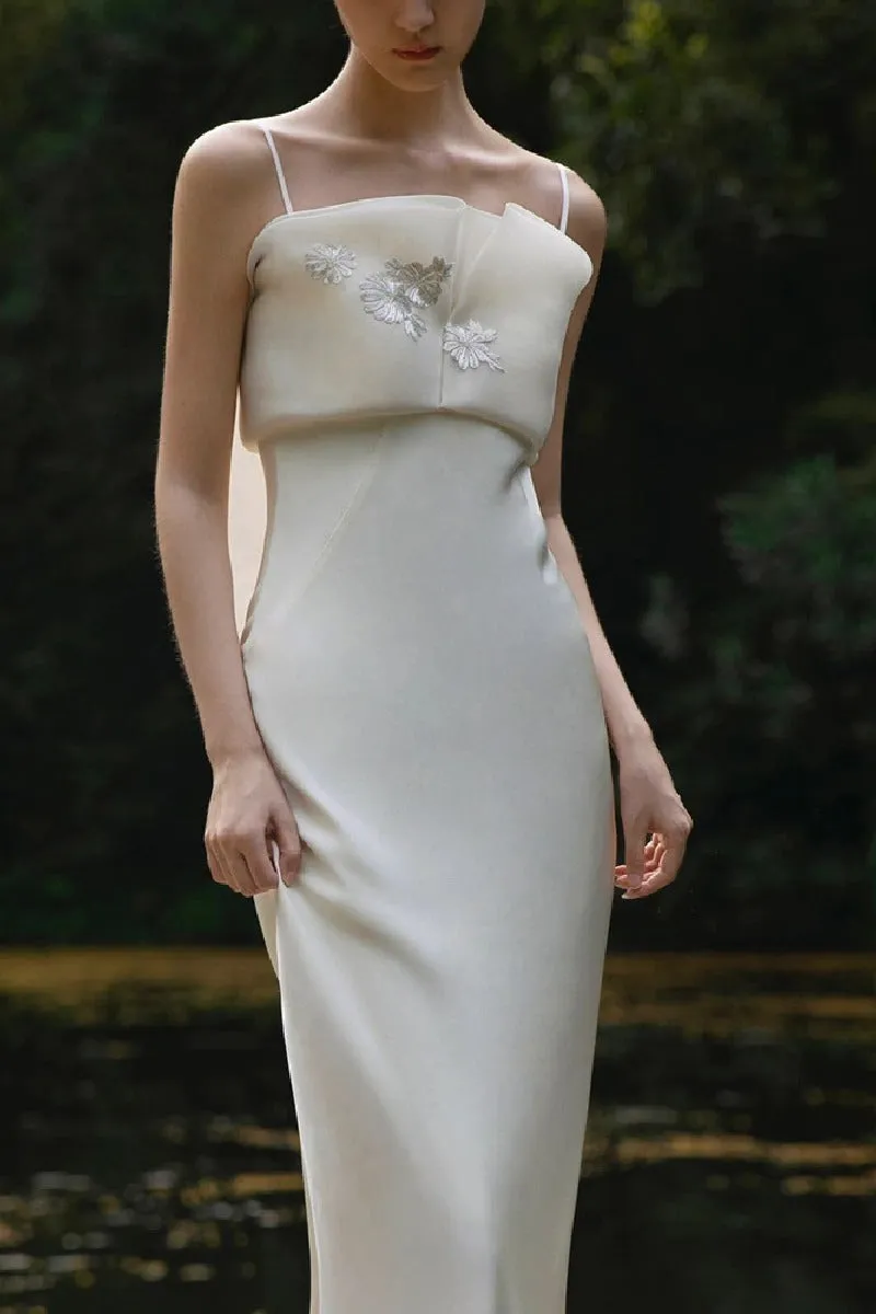 Trumpet-Mermaid Sweep-Brush Train Satin Wedding Dress 753902519963 sold by Cocomelody product image thumbnail 4