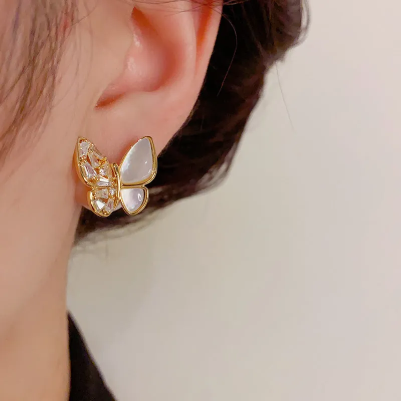 Temperament Simple Metal Petal Earrings 753505809100 sold by Cocomelody