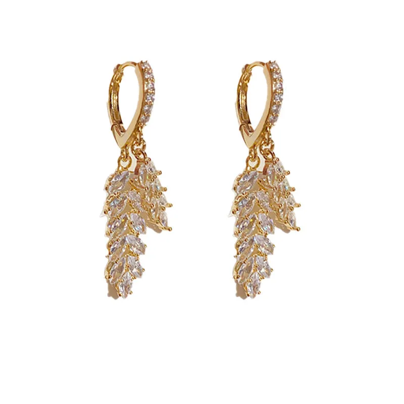 Earrings Bright Nebula Zircon Pearl Earrings 748956093496 sold by Cocomelody
