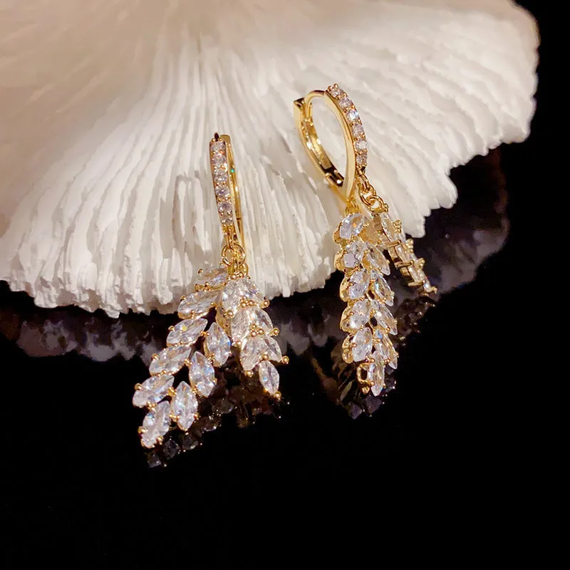 Earrings Bright Nebula Zircon Pearl Earrings 748956093496 sold by Cocomelody product image thumbnail 2