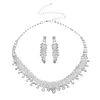 Jewelry Pearl Rhinestone Necklace Earrings 2-Piece Set 526530675260 sold by Cocomelody