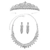 Jewelry Pearl Rhinestone Necklace Earrings 2-Piece Set 526530675260 sold by Cocomelody