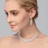 Jewelry Pearl Rhinestone Necklace Earrings 2-Piece Set 526530675260 sold by Cocomelody