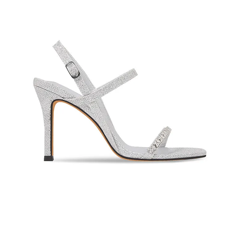 Stiletto heel Sandals Rhinestone Ankle Strap Shoes 765387738702 sold by Cocomelody product image thumbnail 5