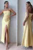 Sheath-Column Maxi Elastic Silk like Satin Bridesmaid Dress 818471162978 sold by Cocomelody