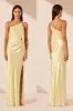 Sheath-Column Maxi Elastic Silk like Satin Bridesmaid Dress 818471162978 sold by Cocomelody
