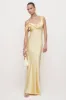 Sheath-Column Maxi Elastic Silk like Satin Bridesmaid Dress 818471162978 sold by Cocomelody