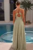 A-Line Maxi Chiffon Bridesmaid Dress 837521191592 sold by Cocomelody