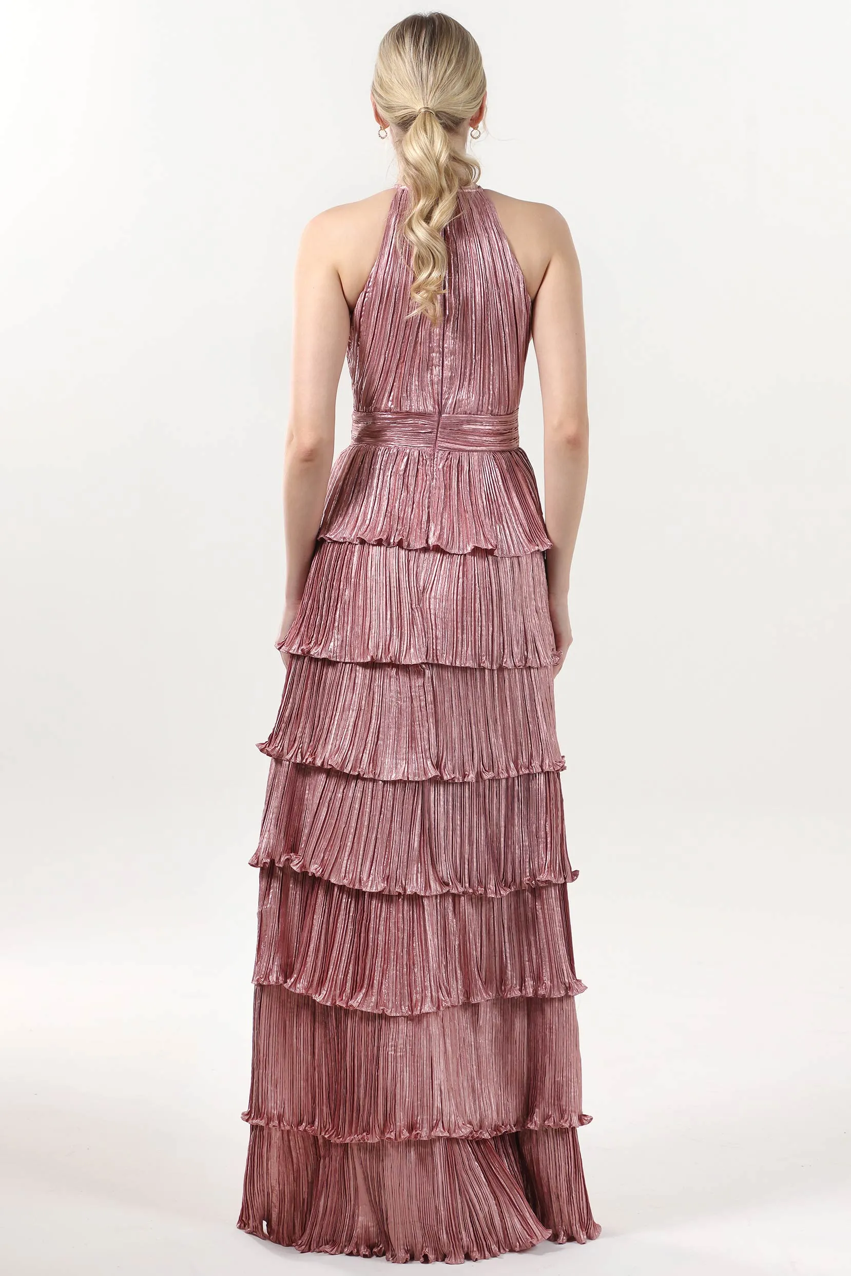 A-line Maxi Metallic Bridesmaid Dress CS0652BM sold by Cocomelody product image thumbnail 2