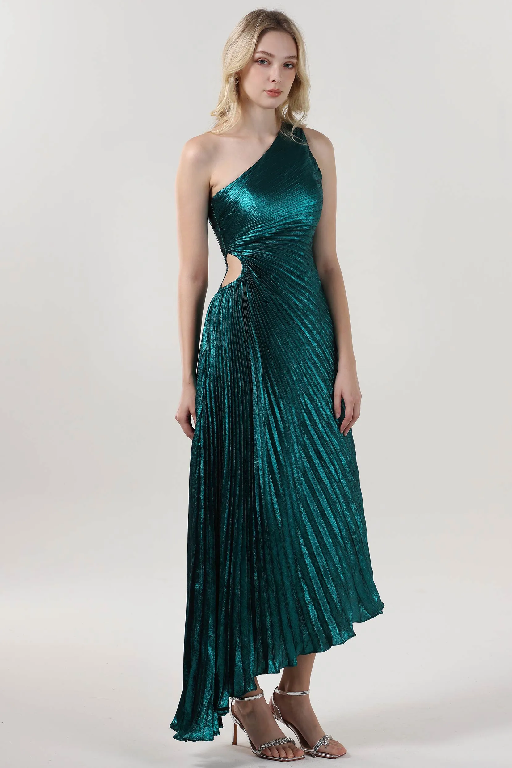 Sheath-Column Midi Metallic Bridesmaid Dress CS0644BM sold by Cocomelody product image thumbnail 4