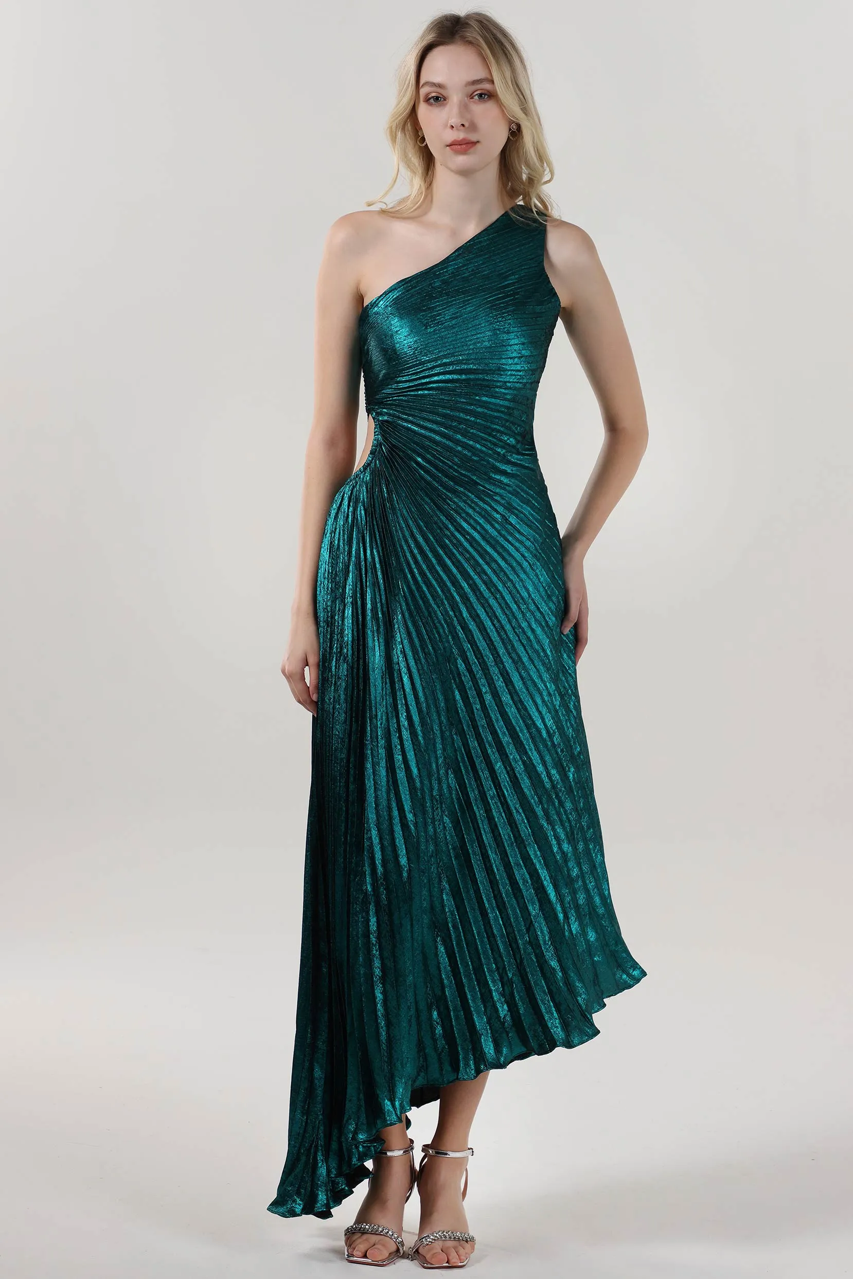 Sheath-Column Midi Metallic Bridesmaid Dress CS0644BM sold by Cocomelody product image thumbnail 3