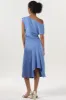 Sheath-Column Midi Luxe Satin Bridesmaid Dress CS0611BM sold by Cocomelody