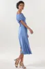 Sheath-Column Midi Luxe Satin Bridesmaid Dress CS0611BM sold by Cocomelody