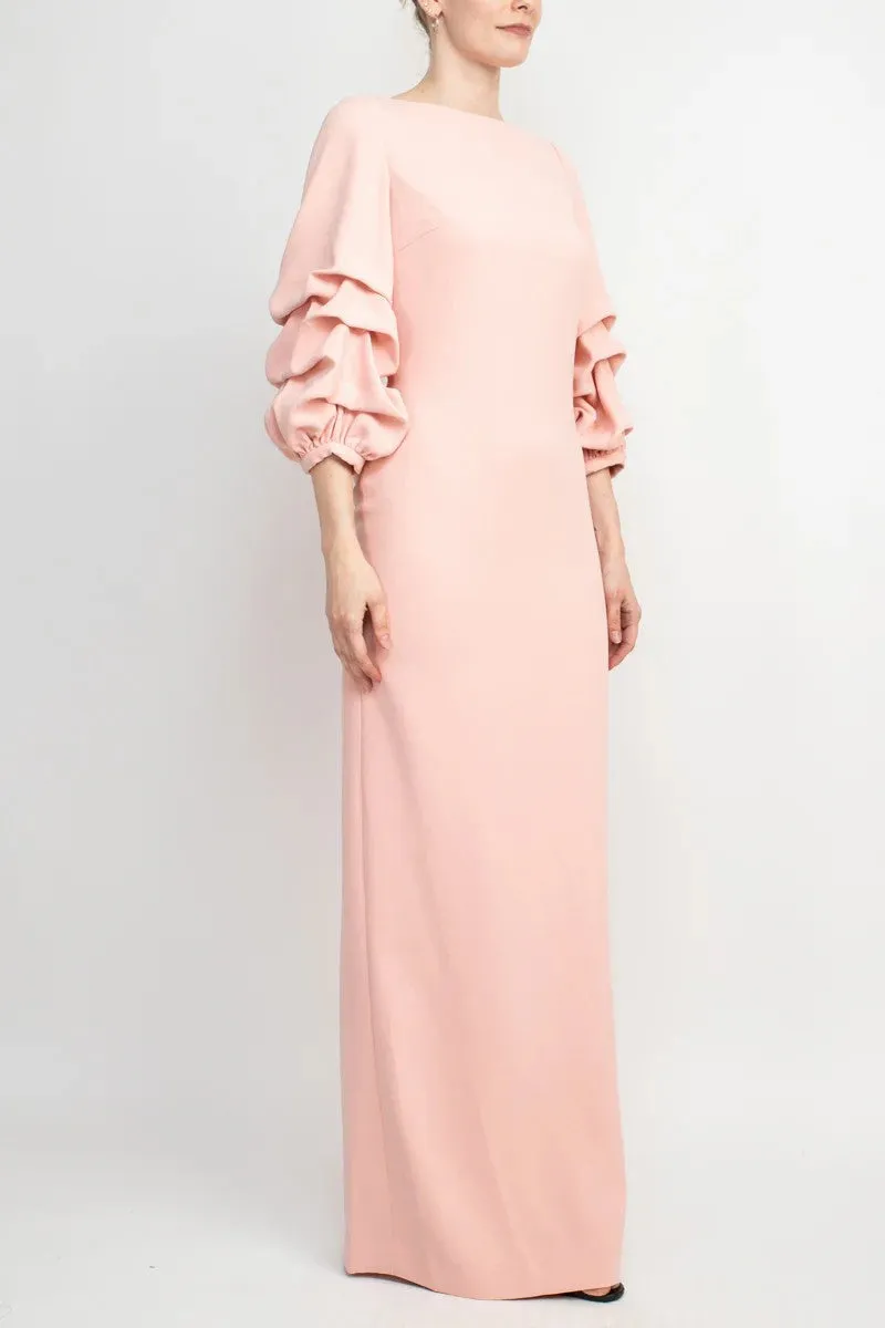 Sheath-Column Maxi Scuba Mother Dress CM0223 sold by Cocomelody product image thumbnail 3