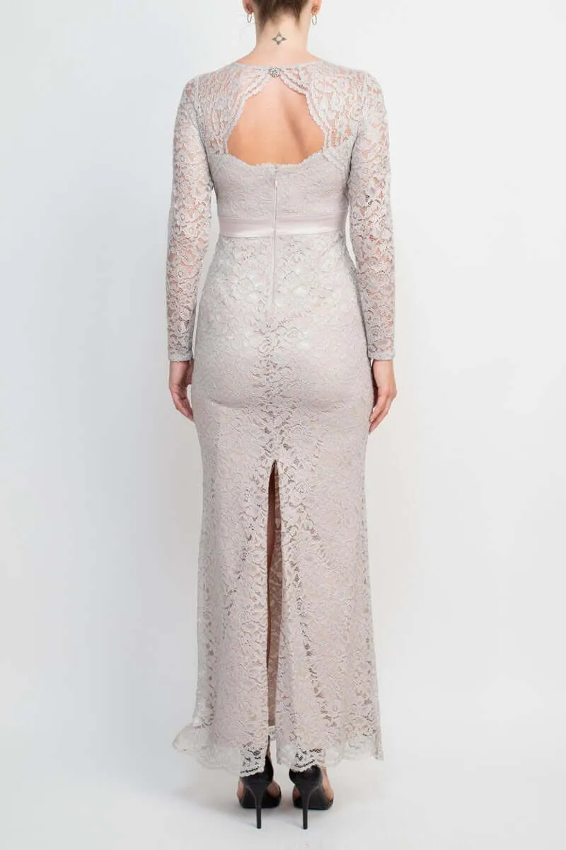 Sheath-Column Maxi Lace Mother Dress CM0222 sold by Cocomelody product image thumbnail 2