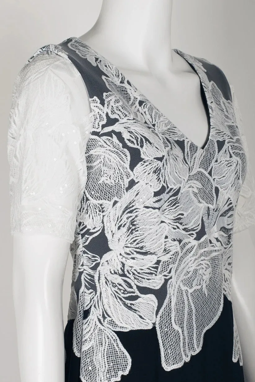 Sheath-Column Maxi Stretch Crepe Mother Dress CM0219 sold by Cocomelody product image thumbnail 3