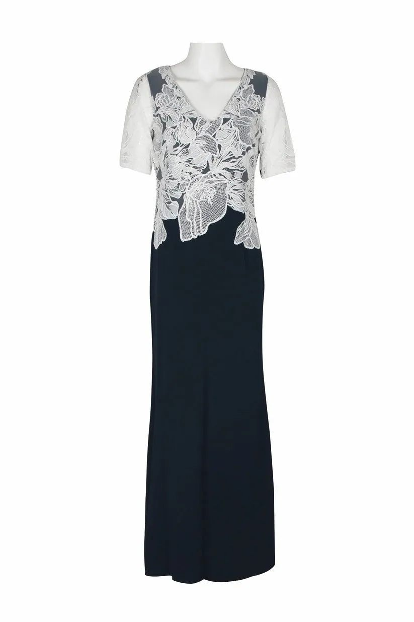 Sheath-Column Maxi Stretch Crepe Mother Dress CM0219 sold by Cocomelody