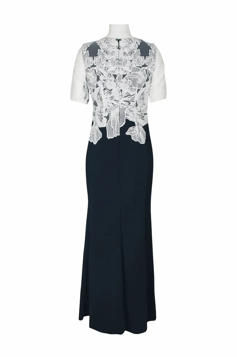 Sheath-Column Maxi Stretch Crepe Mother Dress CM0219 sold by Cocomelody product image thumbnail 2