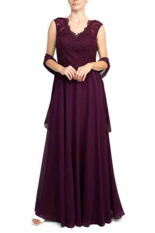 A-Line Maxi Mesh Chiffon Mother Dress CM0218 sold by Cocomelody