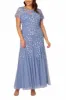 Sheath-Column Midi Mesh Mother Dress CM0217 sold by Cocomelody
