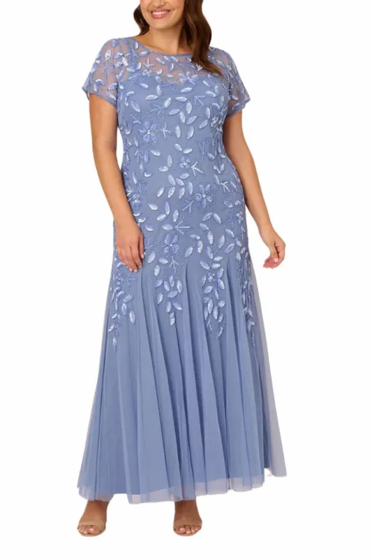 Sheath-Column Midi Mesh Mother Dress CM0217 sold by Cocomelody