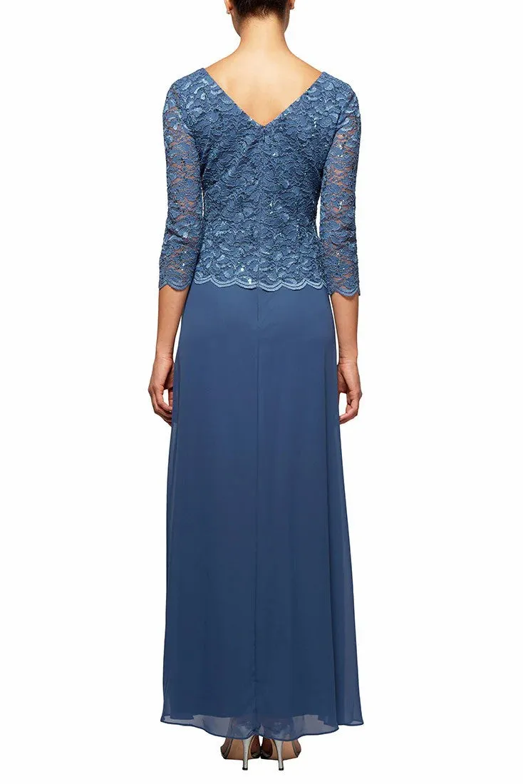 A-Line Maxi Lace Chiffon Mother Dress CM0215 sold by Cocomelody product image thumbnail 2