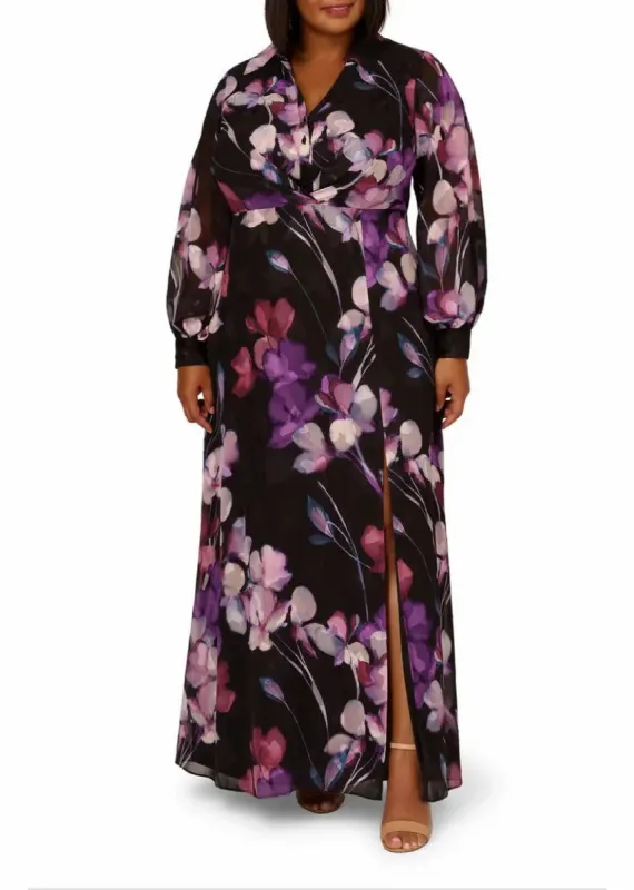 A-Line Maxi Georgette Mother Dress CM0214 sold by Cocomelody