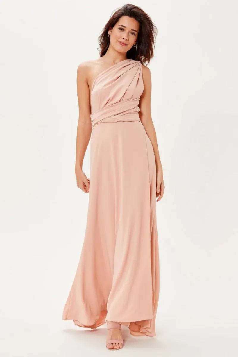A-Line Maxi Knitted Fabric Bridesmaid Dress 613443982386 sold by Cocomelody product image thumbnail 3