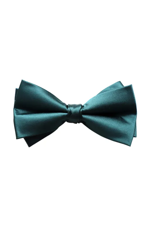 Men's 2-Piece Elastic Silk Like Satin Bow Ties Pocket Square 641989567542 made by Cocomelody