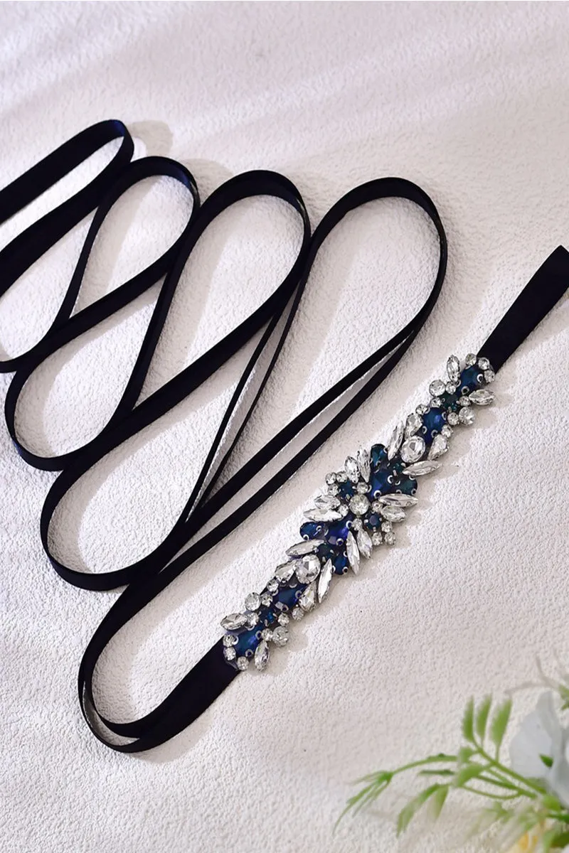 Ribbons Wedding Sash with Rhinestone Imitation Pearl 839584357990 sold by Cocomelody product image thumbnail 3