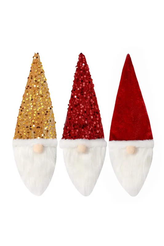 Christmas decorations sequin faceless doll bottle sleeve party 844089687689 sold by Cocomelody