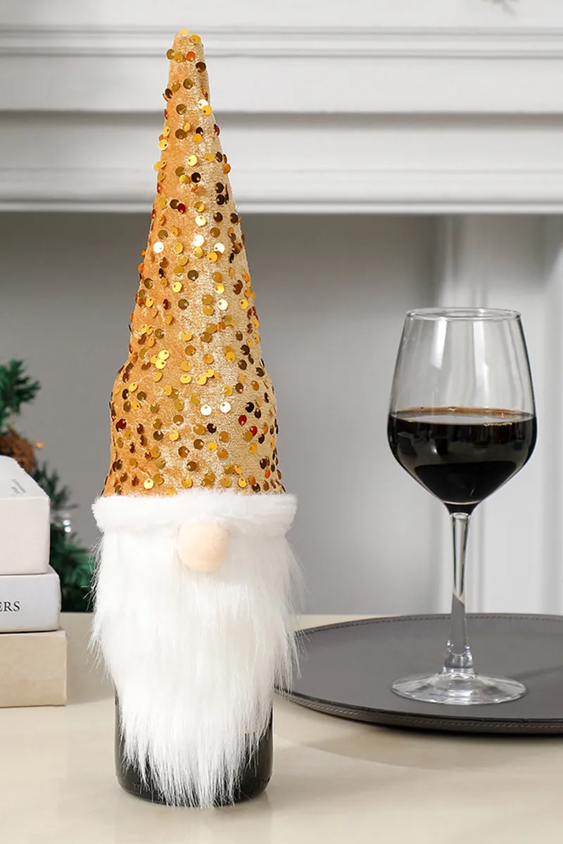 Christmas decorations sequin faceless doll bottle sleeve party 844089687689 sold by Cocomelody product image thumbnail 3