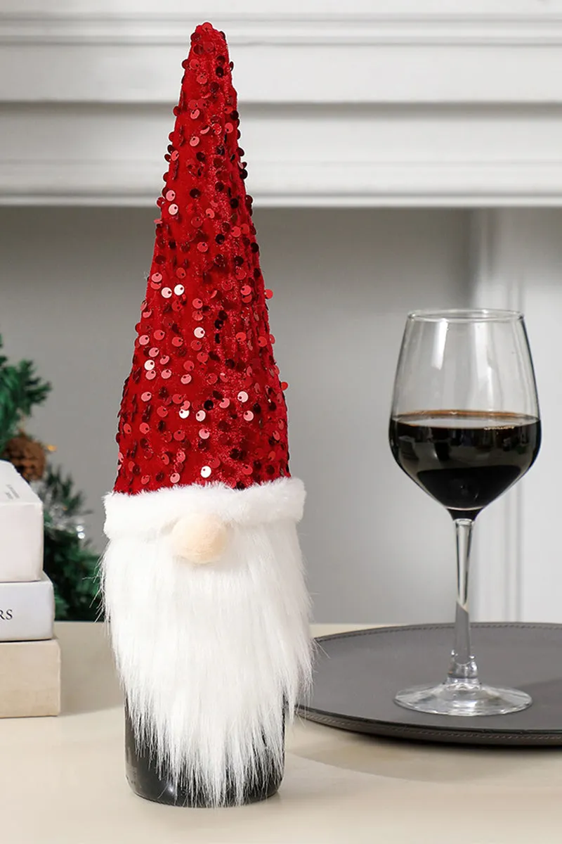 Christmas decorations sequin faceless doll bottle sleeve party 844089687689 sold by Cocomelody product image thumbnail 2